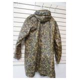 Waterproof, lined camo raincoat