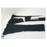 Black jean leggings size 4 & pink leggings size L