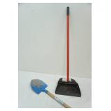 garden shovel & small dustpan with handle