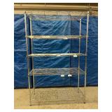 5-Tier Stainless Steel Wire Shelving Storage Rack - NSF Approved - Great Working Condition! 47.5" x 75" x 18.5"