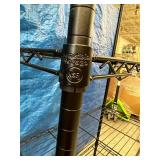 Lot of 2 Black Wire Shelving Storage Racks - Great Working Condition! 4-Tier & 5-Tier