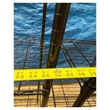 Lot of 2 Black Wire Shelving Storage Racks - Great Working Condition! 4-Tier & 5-Tier