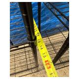 Lot of 2 Black Wire Shelving Storage Racks - Great Working Condition! 4-Tier & 5-Tier