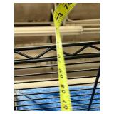 Lot of 2 Black Wire Shelving Storage Racks - Great Working Condition! 4-Tier & 5-Tier