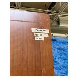 High Quality Heavy Duty Cherry Laminate Finish Executive Wardrobe Storage Cabinet with Number Combination Lock - Excellent Condition!