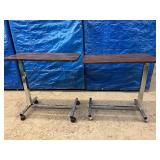 Lot of 2 Lumex GF8901-1A Overbed Patient Tray Tables - In Good Condition!