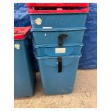 Lot of 5 TraceCart Mobile Surgical Waste Containment Transport System with Lids - In Good Condition!