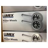 Lot of 11 NEW Lumex 603650A 5" Fixed Walker Wheels