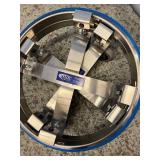 Lot of 1 Blickman Built Kick Bucket Holder With Bucket and 2 Mac Medical Kick Bucket Holders - Mac Holders Bands Are Bent A Little...still work thought or could be bent back...