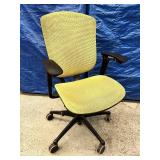 MSRP $1200 Technion Nuova Contessa All Mesh Executive Office Meeting Room Height Adjustable Mobile Back Support Rolling Chair - In Good Condition! Fabric Has A Dark Cast To It - Possibly Will Wash Awa