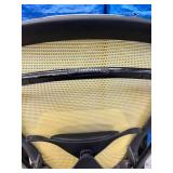 MSRP $1200 Technion Nuova Contessa All Mesh Executive Office Meeting Room Height Adjustable Mobile Back Support Rolling Chair - In Good Condition! Fabric Has A Dark Cast To It - Possibly Will Wash Awa