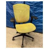 MSRP $1200 Technion Nuova Contessa All Mesh Executive Office Meeting Room Height Adjustable Mobile Back Support Rolling Chair - In Good Condition! Fabric Has A Dark Cast To It - Possibly Will Wash Awa