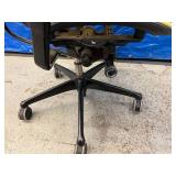 MSRP $1200 Technion Nuova Contessa All Mesh Executive Office Meeting Room Height Adjustable Mobile Back Support Rolling Chair - In Good Condition! Fabric Has A Dark Cast To It - Possibly Will Wash Awa