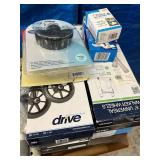 Huge Lot of NEW Wheelchair Walker Replacement Support Wheels and Foot Rests Attachments & More