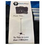 TravlPole The Portable I.V. Pole Set with Carry Bag and Manual - In Excellent Condition!