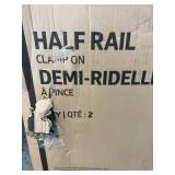 1 Case (2 each) Medline MDS89697 Home Care Bed Half Safety Rail Clamp-On - In Excellent Condition!