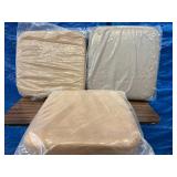 Lot of 3 New Clinton Industries Padded Seat Cushions
