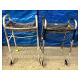 Lot of 2 Medline Guardian 07722-8 Walker and WRX381506 Adult Walker With Mesh Baskets - In Great Condition!