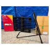 Lot Of Misc Medical Items - Most NEW - Laptop Bed Tray (2) The Wellness Wedges, Halyard Smart-Fold Sterisystem Perfo-Safe Stainless Steel Wire Shelf