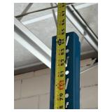 WOW MSRP $10,000 Heavy Duty 4-Tier Heavy Duty Steel Storage Carton Gravity Flow Racking With Blue Powder Coat Finish - In Excellent Condition 96" x 48" x 84"