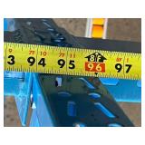 WOW MSRP $10,000 Heavy Duty 4-Tier Heavy Duty Steel Storage Carton Gravity Flow Racking With Blue Powder Coat Finish - In Excellent Condition 96" x 48" x 84"