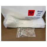 NEW Heavy-Duty Metal Blood Urine Biohazardous Material Specimen Sample Lock Box With Keys - Tiny Scuff On Corner