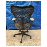 MSRP $1300 High Quality Herman Miller "Mirra" Executive Office Fully Adjustable Mobile Mesh Back Chair -Triflex Polymer Back, Adjustable Lumbar Support, Tilt Limiter & Seat Angle, Adjustable Arm R
