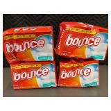 Set of 4 Bounce Fabric Softener Sheets - 240 Count Each