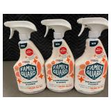Set of 3 Family Guard Disinfectant Cleaner Bottles