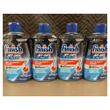Set of 4 Finish Jet-Dry Rinse Aid Bottles - 8.45 fl oz Each
