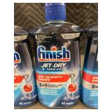 Set of 4 Finish Jet-Dry Rinse Aid Bottles - 8.45 fl oz Each