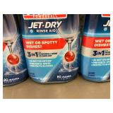 Set of 4 Finish Jet-Dry Rinse Aid Bottles - 8.45 fl oz Each