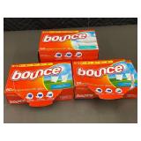 Set of 3 Bounce Dryer Sheets Boxes - 2x 80 Sheets, 1x 160 Sheets
