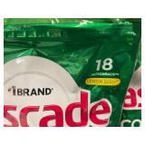 3 Pack of Cascade Complete ActionPacs Detergent (18 Lemon Scent and 18 Fresh Scent Tablets)