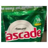 3 Pack of Cascade Complete ActionPacs Detergent (18 Lemon Scent and 18 Fresh Scent Tablets)