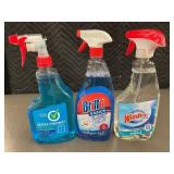 Set of 3 Glass Cleaners: Simply Done, Brillo Basics, Windex