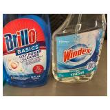 Set of 3 Glass Cleaners: Simply Done, Brillo Basics, Windex