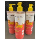 Set of 3 Alaffia Babies & Kids Detangling Shampoo with Virgin Coconut Oil 12 oz