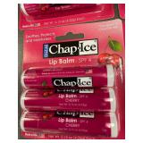 ND 1 - Lot of 6 Chap Ice Cherry Lip Balm SPF 4 Packs