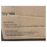 Box of 100 Non-Sterile Blue Polyethylene Gowns - X-Large