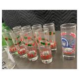 Collection of Assorted Souvenir Shot Glasses and Tall Shooter Glasses
