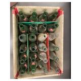 Vintage RC Cola Crate with Assorted Glass Soda Bottles