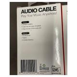 Set of 4 Audio Cables with 3.5mm Jack - Durable Insulation, 3 Feet Long
