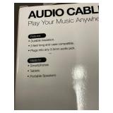 Set of 4 Audio Cables with 3.5mm Jack - Durable Insulation, 3 Feet Long