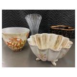 Collection of 4 Decorative Bowls & Vases with Unique Designs