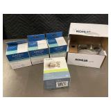 Collection of Moen and Gatco Robe Hooks and Kohler Accessory