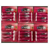 ND 1 - Lot of 6 Chap Ice Cherry Lip Balm SPF 4 Packs