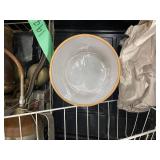 Vintage Metal Canisters and Decorative Swirl Jar Set