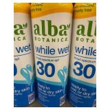 Set of 6 Alba Botanica While Wet Sunscreen Spray SPF 30 - 5 fl oz Each