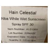 Set of 6 Alba Botanica While Wet Sunscreen Spray SPF 30 - 5 fl oz Each